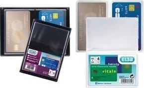 Productafbeelding Elba ID-kaart hoesje, PVC, 1-voudig, 0,15 mm, formaat: 65 x 95 mm transparant, voor creditcards (6,5 x 9,5 cm, 10 x)