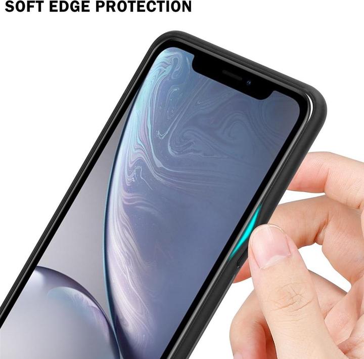 Image du produit Cadorabo TPU Couverture en verre rayé (Apple iPhone XR)