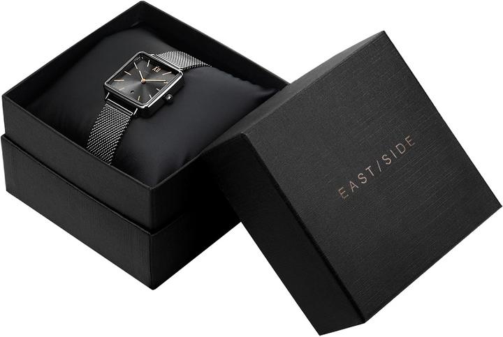Actual product image Eastside Ladies quartz watch Grand stainless steel anthracite - 24167 (Analogue wristwatch, 37.60 mm)