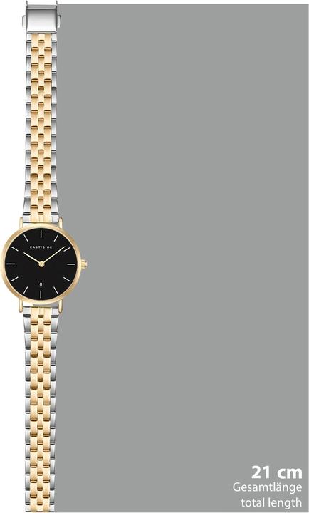 Actual product image Eastside Ladies quartz watch Bloomfield stainless steel silver/yellow gold - 24173 (Analogue wristwatch, 32.10 mm)