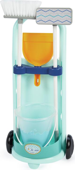 Actual product image Ecoiffier Blue cleaning trolley, 5 pieces.