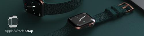 Produktbild Njord Jord Watch Strap For (44 mm, 45 mm, Veganes Leder, Lachsleder, Edelstahlverschluss, Apple Watch)