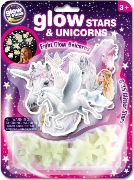 Actual product image Brainstorm Stars & Unicorns Glow in the Dark