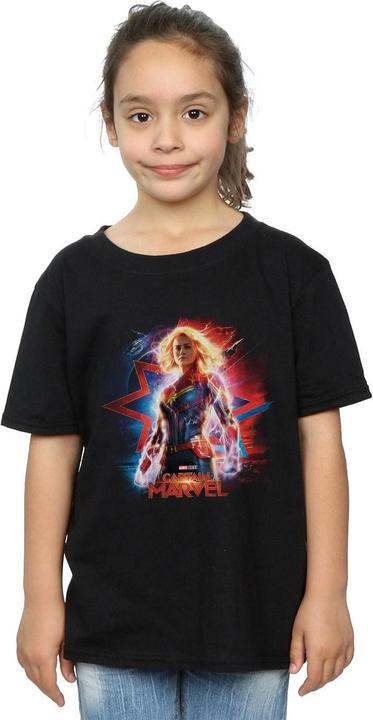 Actual product image Girls Captain Poster Cotton T-Shirt (128)