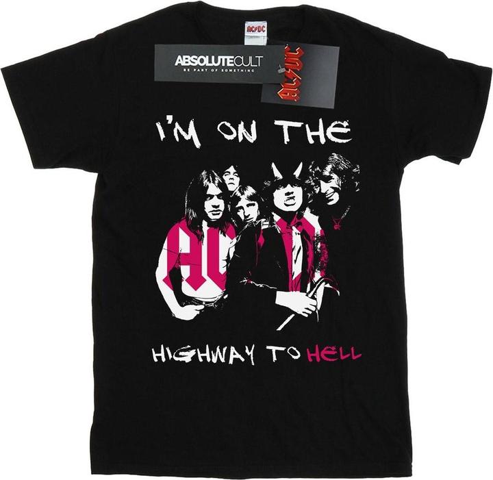AC/DC I'm On The Highway To Hell BaumwollBoyfriend TShirt