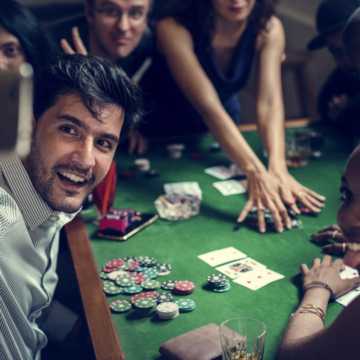 Actual product image Relaxdays Poker Case With 300 Laser Poker Chips (Multilingual)