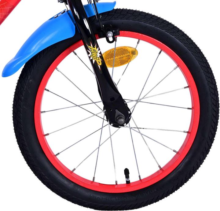 Produktbild Spiderman Disney Stitch 16 Zoll Kinderfahrrad Rot - Sicherheit, Komfort und Spass in einem!