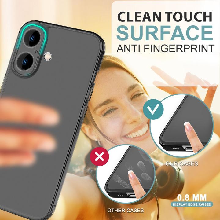 Immagine prodotto Nalia Custodia rigida estremamente sottile da 0,3 mm opaca (Apple iPhone 16)