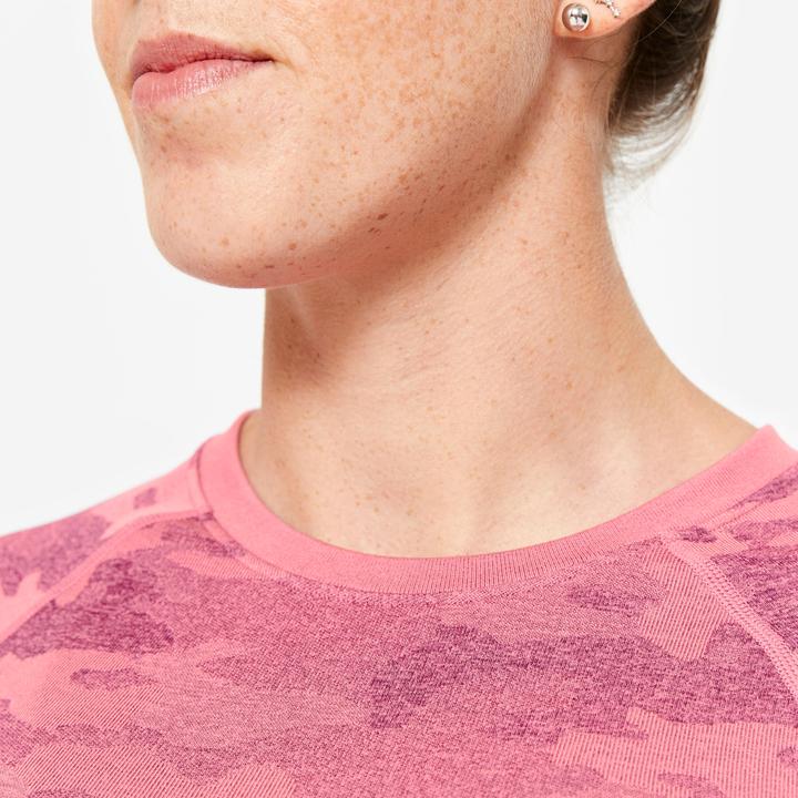 Produktbild Domyos Langarmshirt Crop Top Damen - rosa (S)