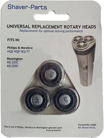 Actual product image No Name for Philips HQ8, HQ9, HQ177 and Remington RR-330C, RR-350C Shaving Head Black 1 S (1 x)