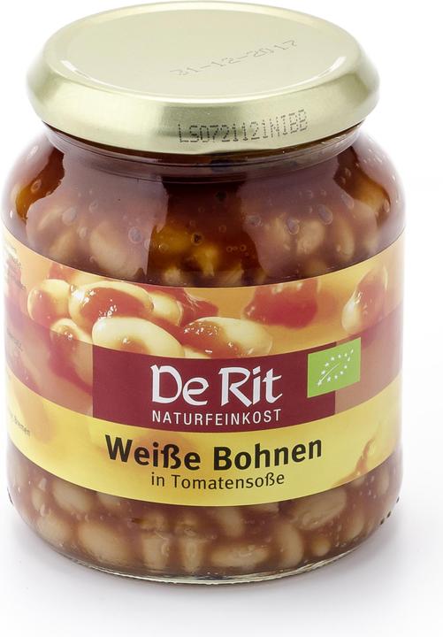 De Rit Haricots blancs en sauce tomate en bocal Bio (360 g)