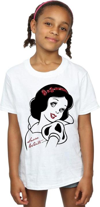 Actual product image Snow White Girls Glitter T-Shirt (116)