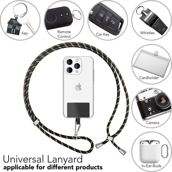 Actual product image Nalia Universal mobile phone necklace with pad