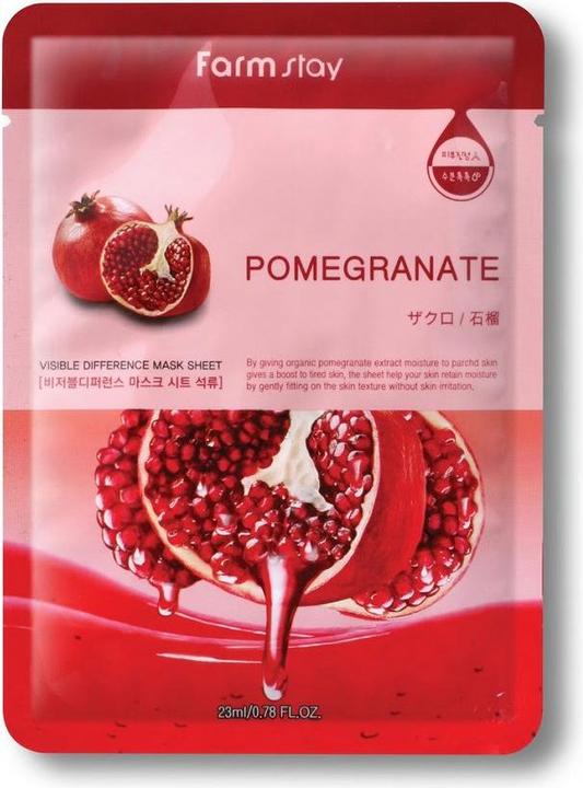 Actual product image Farm Stay Visible Difference Pomegranate Mask