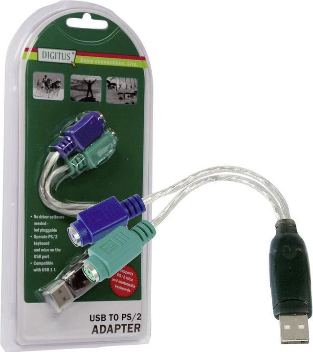 Image du produit Digitus Câble adaptateur USB à PS/2
