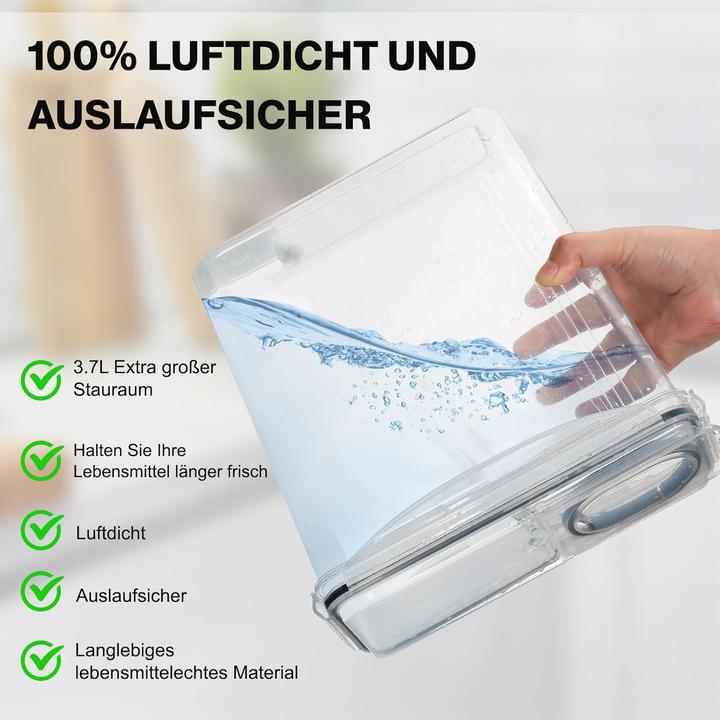Produktbild Yashe ‎4-teiliges Vorratsdosen Set mit 16 Etiketten (14.80 l)