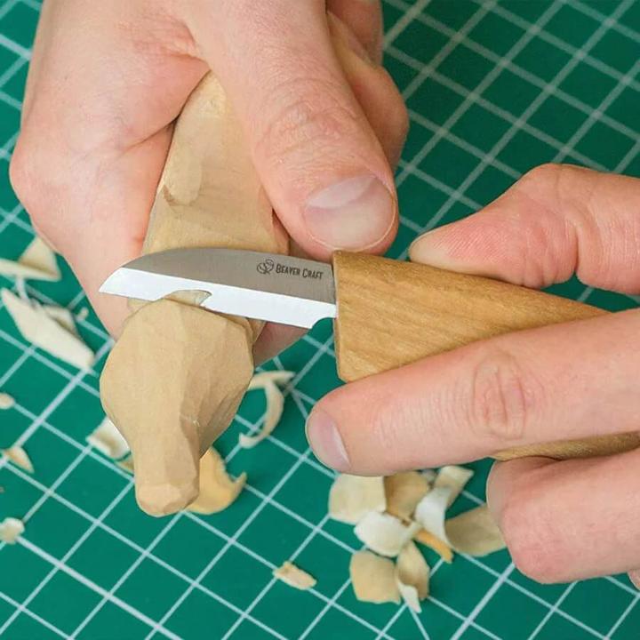 Immagine prodotto Beaver Craft Coltello da banco per intaglio su legno BeaverCraft (4 cm)