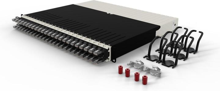 Immagine prodotto PATCHBOX uno / 8RU / Cat 6A, UTP, 0,8 m, nero (U/UTP, CAT6a, 0.80 m)