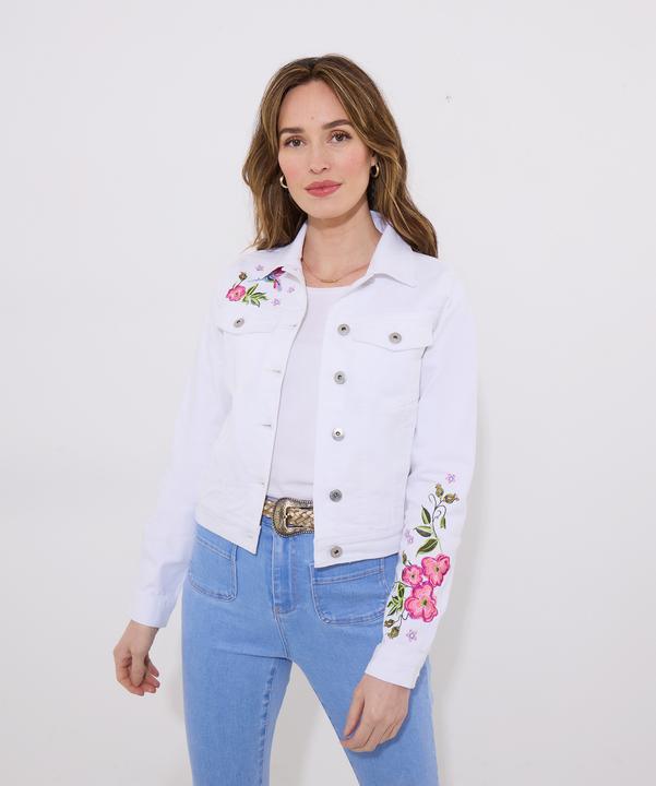 Produktbild Joe Browns Slim Fit Embroidered Stretch Denim Jacket (38)