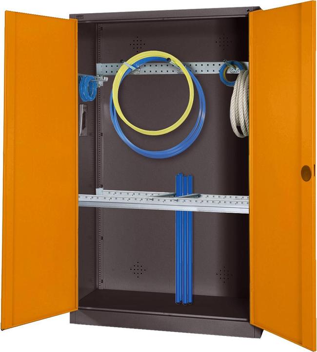 Produktbild C+P Modul-Sportgeräteschrank mit Grundausstattung (HxBxT: 195x120x50 cm, mit Vollblech-Flügeltüren)