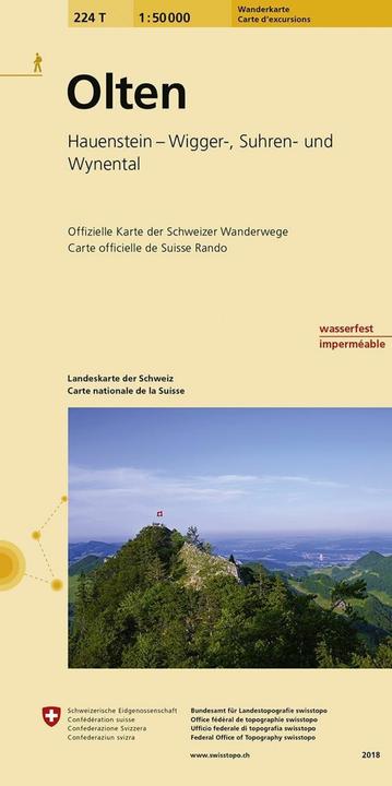 Landkarte 224T Olten 1:50'000