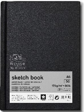 Winsor & Newton Sketchbook black (A5, Hardcover)