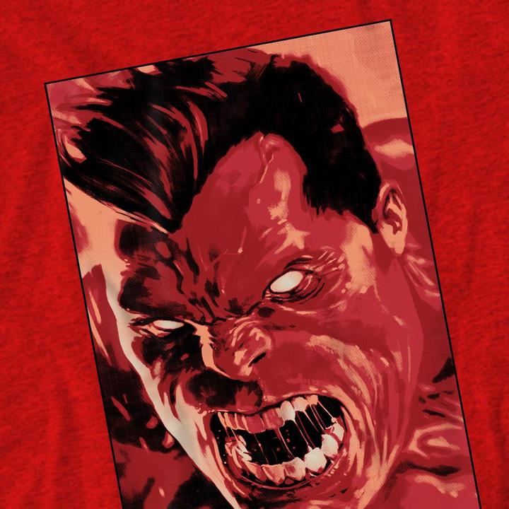 Actual product image Unisex Adult Red Hulk Roar T-Shirt (M)
