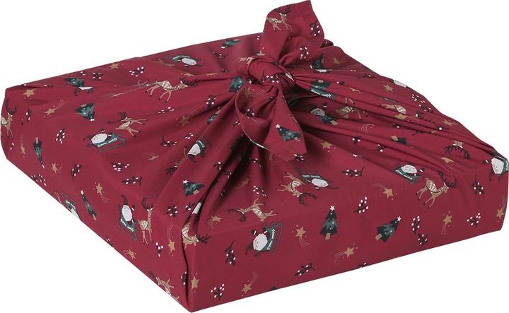 Image du produit Vertbaudet Lot de 2 serviettes cadeau Furoshiki Père Noël