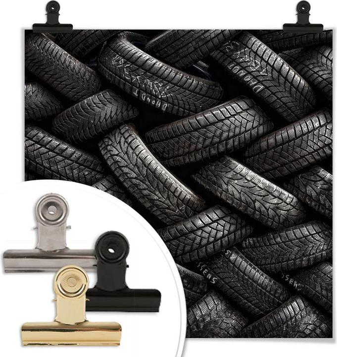 Immagine prodotto Trenddeko Farina - Pneumatici (120 x 120 cm)