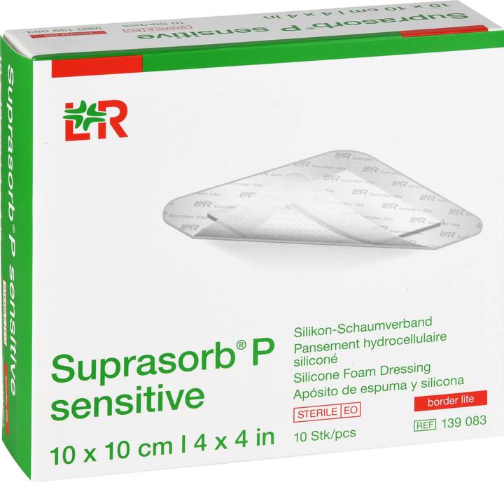 Produktbild Suprasorb P sensitive border lite 10x10cm (10 x)