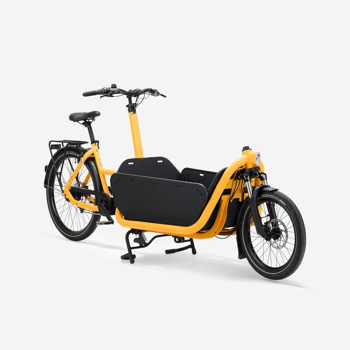 Btwin E-Lastenfahrrad Cargobike F900E Box gelb