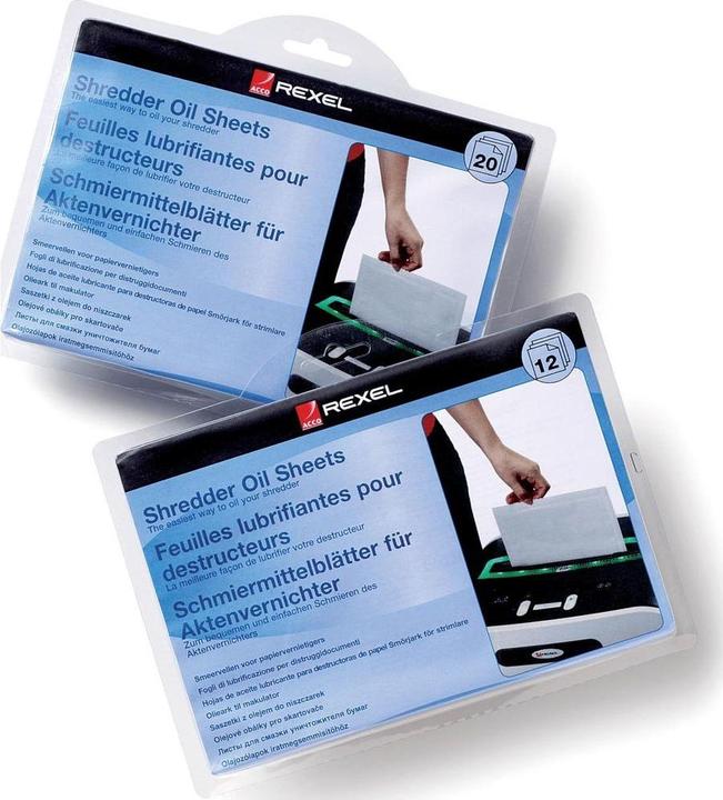Produktbild Rexel Schmiermittel-Blätter für Aktenvernichter