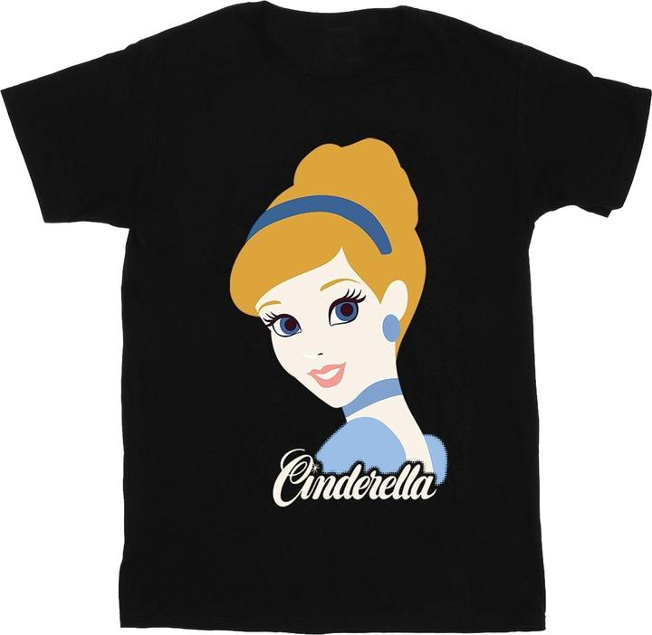 Actual product image Cinderella Girls Silhouette Cotton T-Shirt (152, 158)