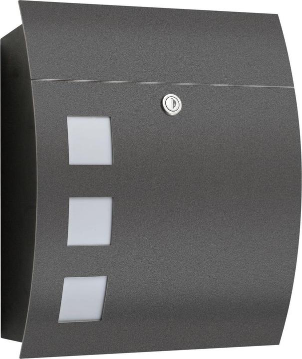 Image du produit CMD Boîte aux lettres ronde avec fenêtre anthracite