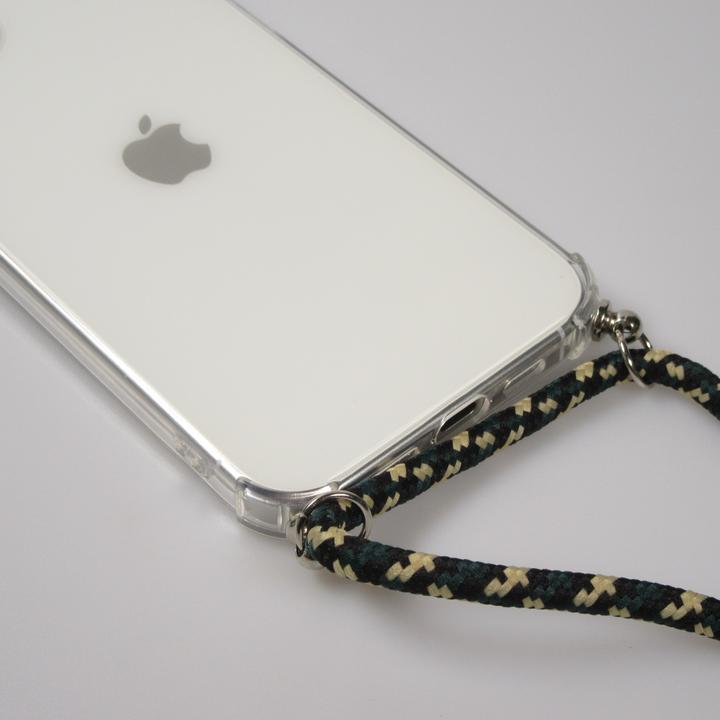 Actual product image PhoneLook Coque Gel transparent bumper avec lacet Vert / or (Apple iPhone 15)