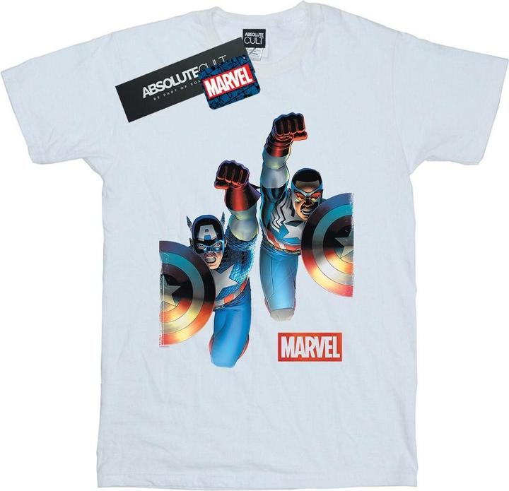 Falcon And Captain America Side By Side TShirt (4XL)