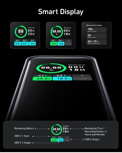 Actual product image Anker Prime (20000 mAh, 200 W, 72 Wh)
