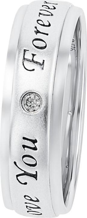 Produktbild Amor Ringe für Damen und Herren, Unisex, 925 Sterling Silber, Zirkonia synth. (60, 925 Silber)