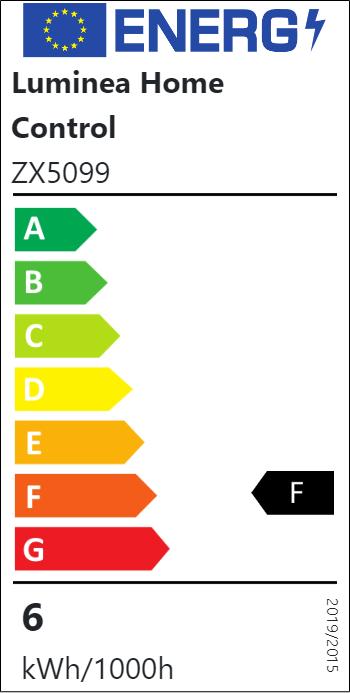 Energie-Label Luminea WLAN-LED-Lichtervorhang, 300 LEDs, CCT, App, dimmbar, IP44, 3 x 3 m (9 m)