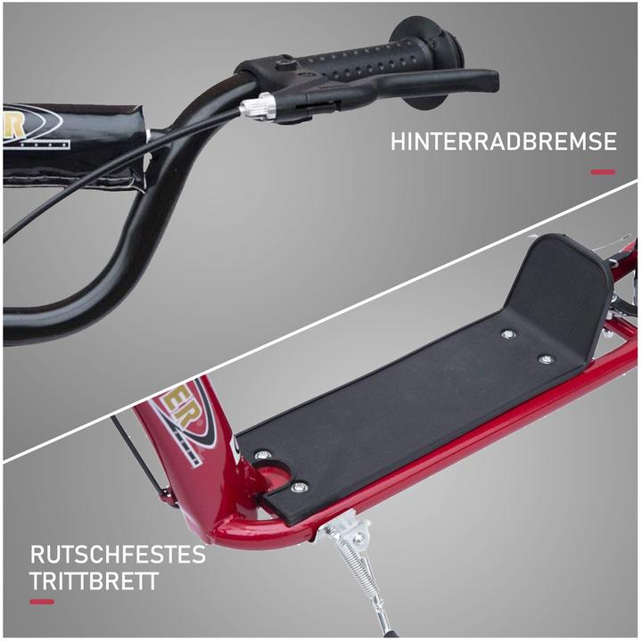 Actual product image Homcom Children's scooter anti-slip tread, metal bike stand for parking
