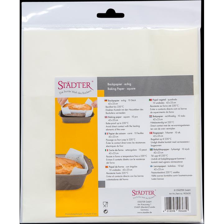 Image du produit Städter Papier sulfurisé pour les moules à gâteaux (42 x 24 cm)