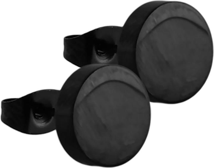 Actual product image Star Piercing Ear Stud Fake Plug black (Surgical steel 316L, without brass)
