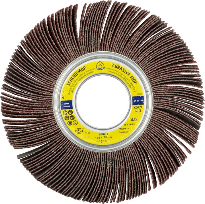 Klingspor SM 611 - Roues à lamelles 165 x 25 x 43,1 mm