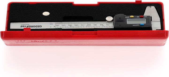 Actual product image Gedore Red Digital caliper with LCD display in plastic box (25 cm)