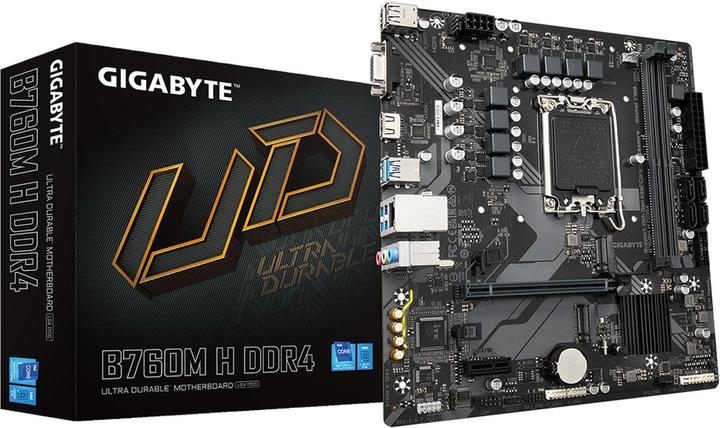 Actual product image Gigabyte MB H DDR4 B760,S1700,mATX,Intel (LGA 1700, Intel B760 Express, mATX)