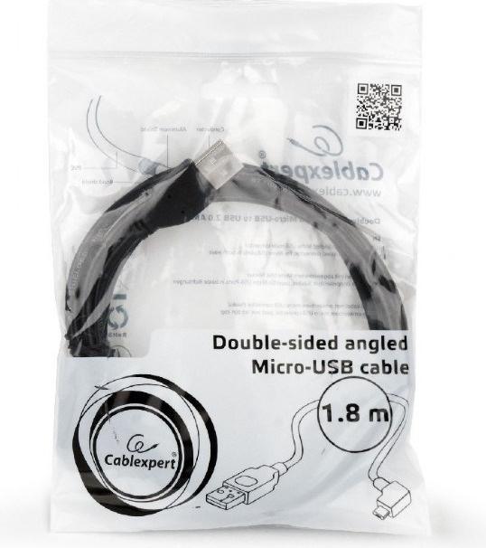 Produktbild Gembird *USB cable -> Micro USB angled 1.8m (1.80 m, USB 2.0)