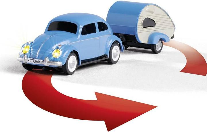 Actual product image Carson 1:87 VW Beetle w. trailer 2.4G 100% RTR (RTR Ready-to-Run)