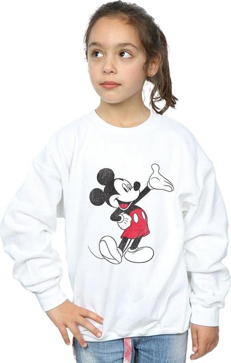 Actual product image Disney Girls Mickey Mouse Traditional Wave Sweatshirt (140, 146)