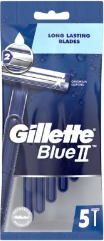 Produktbild Gillette Blu II Chronium Coating Einwegrasierer Set 5 Stück