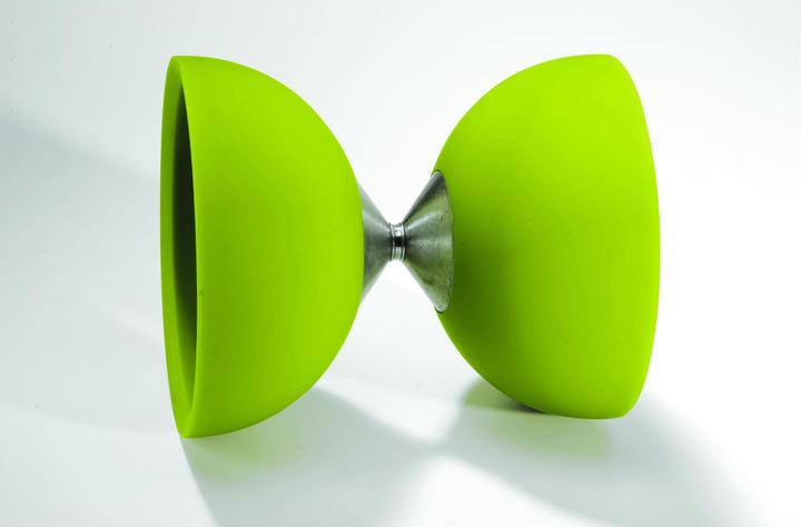 Actual product image Eureka Rubber diabolo green